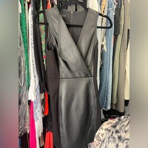 Black vegan leather dress  - perfect condition